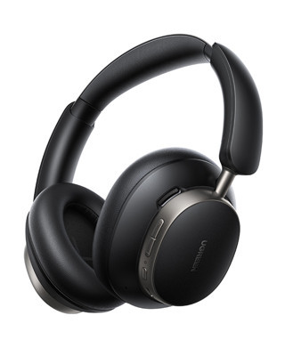 UGREEN HiTune Max6 Studio Pro Hibrit Aktif Gürültü Engelleyici Kablosuz Kulak Üstü Kulaklık, 100 Saat Çalma Süresi, Siya