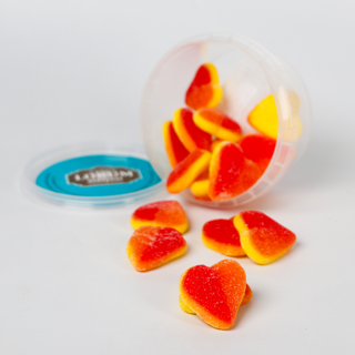 Lokum Atölyesi Şeftali Aromalı Yumuşak Şeker (Kalp Şekilli) 120 G