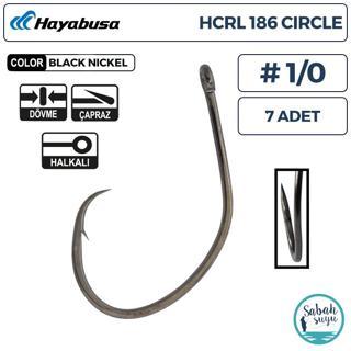 Hayabusa HCRL 186 Delikli Circle İğne Siyah #1/0 (7 Adet)