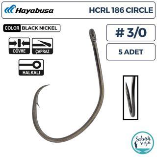 Hayabusa HCRL 186 Delikli Circle İğne Siyah #3/0 (5 Adet)