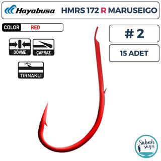 Hayabusa HMRS 172 Tırnaklı İğne Kırmızı #2 (15 Adet)