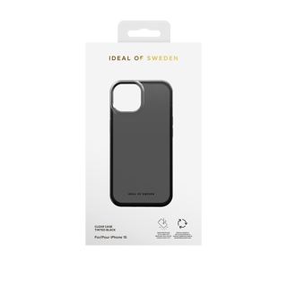 iDeal of Sweden Clear Case iPhone 15 Tinted Black