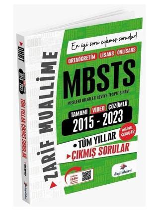 Dizgi Kitap MBSTS Çıkmış Sorular Video Çözümlü - Zarif Muallime - Dizgi Kitap