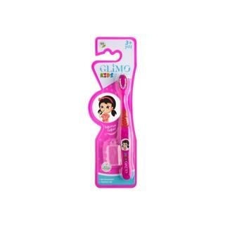 Glimo Kids 3+ Yaş Kapaklı Diş Fırçası Extra Soft (Pembe)