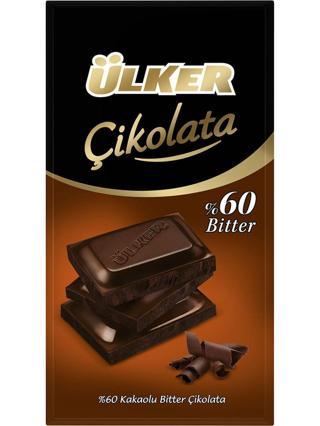%60 Bitter Tablet Çikolata - 70 gram - 54 Adet