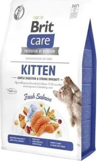 Brit Care Gentle Digestion & Strong Immunity Somonlu Tahılsız Yavru Kedi Maması 2 Kg