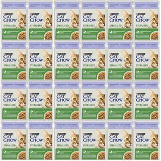 Cat Chow Kuzulu Kısırlaştırılmış Kedi Konserve Maması 85 Gr*24 Adet