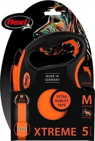 Flexi XTREME Otomatik Şerit Köpek Gezdirme Kayışı 5 Metre Medium