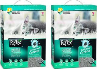 Reflex Aktif Karbonlu Süper Hızlı Topaklanan Kedi Kumu 10 Lt 2 Adet