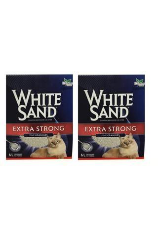 White Sand Extra Strong Kedi Kumu 6 Lt 2 Adet
