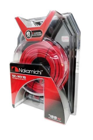 Nakamichi Nk-Wk18 - Amplifikatör Montaj Kiti 8Ga % 100 Bakır Orjınal 5Mt Yenı Seri Set Kablo.