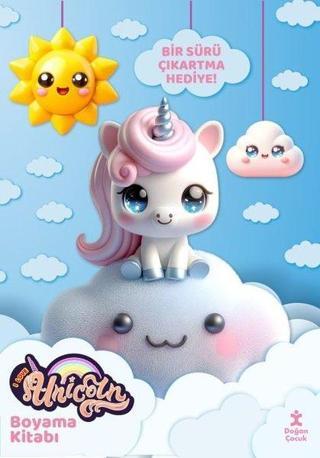 I Love Unicorn - Boyama Kitabı - Günaydın Dünya - Bir Sürü Çıkartma Hediye! - Doğan Çocuk