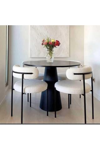 Kaktüs Avm 4'Lü Teddy Sandalye Mutfak Sandalyesi Salon Sandalyesi Cafe Restaurant Sandalyesi