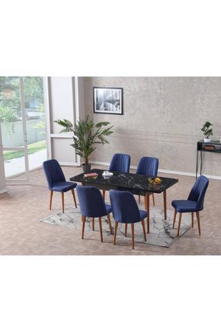 Kaktüs Avm Oya Açılır 6 Kişilik Mutfak Masası Takımı Yemek Masası Takımı