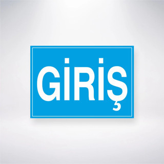 Giriş Sticker 20X28 Cm