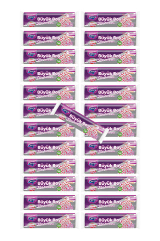 Parex Premium 10'lu Büzgülü Çöp Torbası Çilek Kokulu Büyük Boy 65 x 70 cm 25 Paket