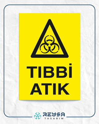 Tıbbi Atık Sticker 20X28 Cm