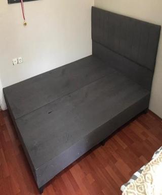 Bengi Ticaret Baza Başlık Çift Kişilik 160x200 Sandıksız Kör Tay Tüyü Kumaş Suntalam