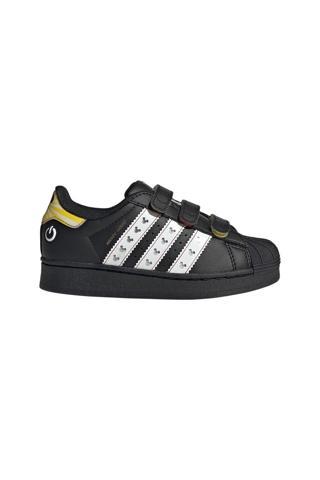 adidas Çocuk  Siyah  Sneaker SUPERSTAR LED LIGHTS CF C JP8087
