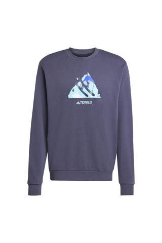 Adidas Erkek Mavi Sweatshirt Snow Crew Ke2318