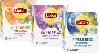 Lipton After Dinner + Time To Relax + Bedtime Bliss 3'lü Paket