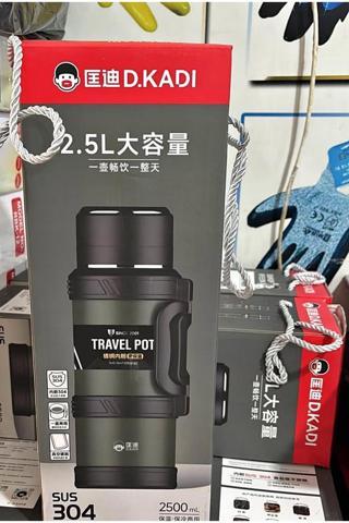 Home Campmasterr Paslanmaz Çelik 2.5 Litre Katmanlı 48 Saat Sıcak Ve Soğuk Tutma Özelliğine Sahiptir