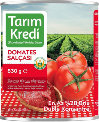 Türkiye Tarım Kredi Kooperatifleri Anadolu Domates Salçası 830 G
