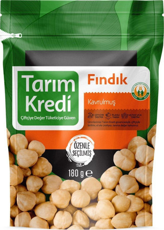 Türkiye Tarım Kredi Kooperatifleri Kavrulmuş Fındık Doypack 180 G