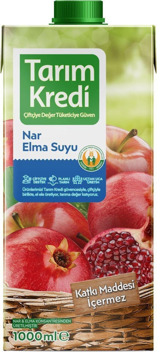 Türkiye Tarım Kredi Kooperatifleri Nar Elma Suyu 1 L