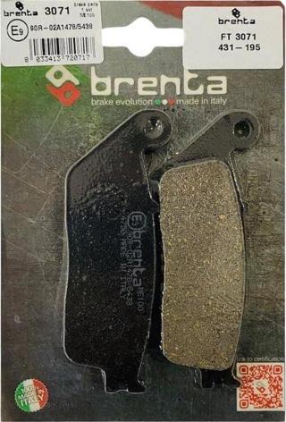 Brenta 431-195 2013-2020 Honda NC 750D Integra Uyumlu Ön Fren Balatası Organik Balata