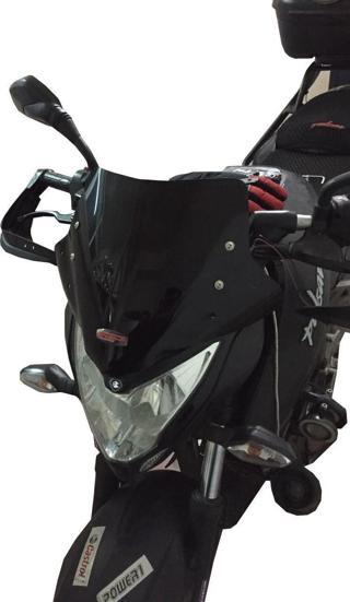 GP Kompozit Bajaj Pulsar NS 200 2011-2023 Uyumlu Spor Cam Siyah