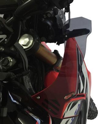 GP Kompozit Honda CRF250 Rally 2017-2020 Uyumlu Sağ Sol Rüzgarlık Füme