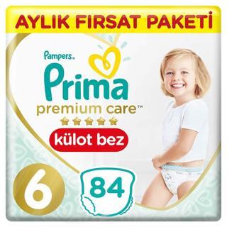 Prima Premium Care Külot Bebek Bezi 6 Beden 15+ Kg 84 Adet