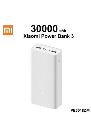 Xiaomi 30000 mAh Hızlı Şarj Taşınabilir Powerbank PB3018ZM