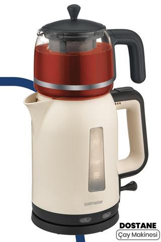 Goldmaster Dostane Cam Demlikli Bpa İçermeyen Çay Makinesi Ve Su Isıtıcısı