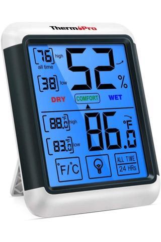 ThermoPro TP-55 Termometre İç Mekan Dijital Isı ve Nem Ölçer