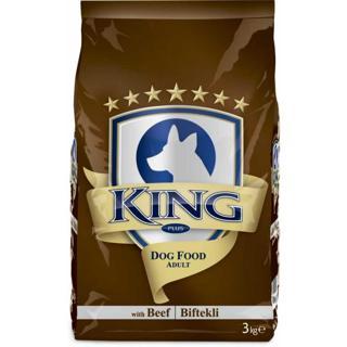 King Biftekli Yetişkin Köpek Maması 3 Kg*3 Adet