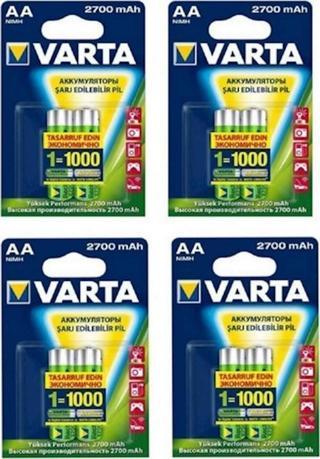 Ata Elektronik 2700 Mah Aa Şarjlı Pil (8 Adet)