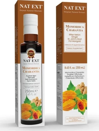 Nat Ext Nat-Ext Momordica Charantia (Kudret Narı,Zencefil,Sarı Kantaron) Sıvı Ekstraktı 250 Ml