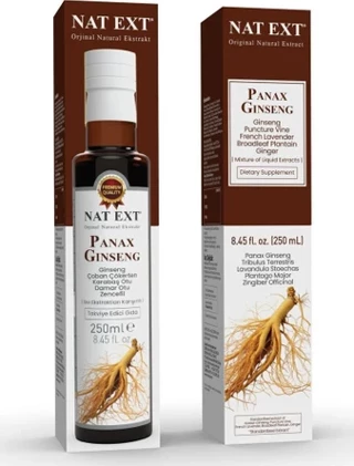 Nat Ext Nat-Ext Panax Ginseng Sıvı Ekstraktı 250 Ml