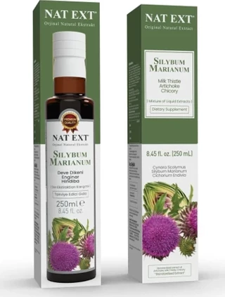 Nat Ext Nat-Ext Silybum Marıanum (Deve Dikeni,Enginar, Hindiba) Sıvı Ekstraktı 250 Ml