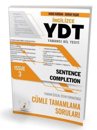 YDT İngilizce Sentence Completion Issue 3 - Burak Yaşar - Pelikan Yayınları