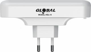 KEL014 Mini Şarjlı LED Işıldak (Priz Tipi Acil Durum Lambası)