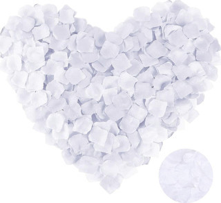 Beyaz Renk Gül Yaprağı - 10 Paket 1000 Adet