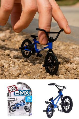 Tech Deck BMX Bisikleti Sunday Mavi Gerçek Metal Çerçeve Parmak Bisiklet Oyuncak Model 12