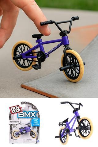 Tech Deck BMX Bisikleti Wethepeople Mor Gerçek Metal Çerçeve Parmak Bisiklet Oyuncak Model 12