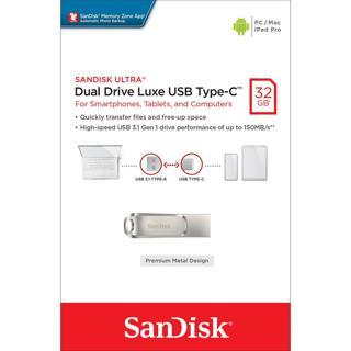 Sandisk Ultra Dual Drive Luxe 32GB USB 3.1 Type-C SDDDC4-032G-G46