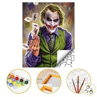 Joker - Sayılarla Boyama Seti Kasnaklı 40x50cm Boyalar ve Fırçalar Dahil