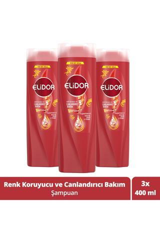 Elidor Superblend Şampuan Renk Koruyucu Ve Canlandırıcı Bakım 400 ML X 3 Adet
