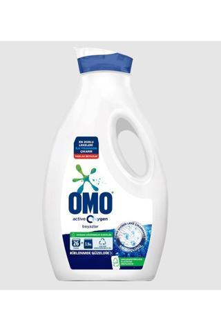 Omo Sıvı Çamaşır Deterjanı Active Oxygen Beyazlar için 26 Yıkama 1690 ML